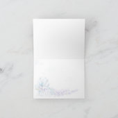 感謝 |水彩ラベンダー – ほこりっぽいブルーフローラ (内部)