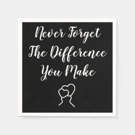 感謝 – 決忘れして違いを作らない スタンダードカクテルナプキン