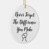 感謝 – 決忘れして違いを作らない セラミックオーナメント (右)