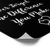 感謝 – 決忘れして違いを作らない ポスター (角)