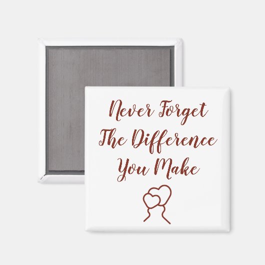 感謝 – 決忘れして違いを作らない マグネット (正面/裏面)