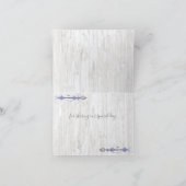 感謝 |男の子ベビーブルーシャワーBoho Chic Teepee ノートカード (内部)