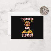 感謝 祝福 23 米国 メープル 11月 感謝祭 ノートカード (正面/裏面インサイチュ)