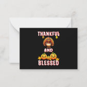 感謝 祝福 23 米国 メープル 11月 感謝祭 ノートカード (正面)