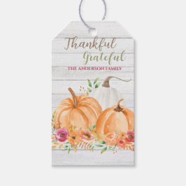 感謝 |秋秋かぼちゃ水彩 ギフトタグ