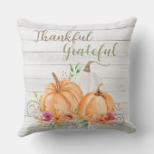 感謝 |秋秋かぼちゃ水彩 クッション (裏面)