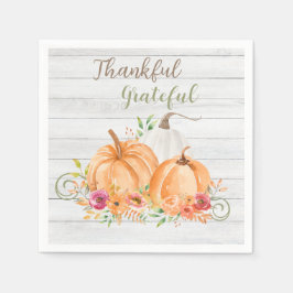 感謝 |秋秋かぼちゃ水彩 スタンダードカクテルナプキン