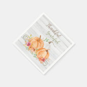感謝 |秋秋かぼちゃ水彩 スタンダードカクテルナプキン (角)