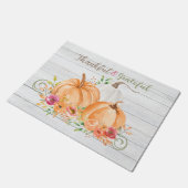 感謝 |秋秋かぼちゃ水彩 ドアマット (アングル)