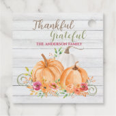 感謝 |秋秋かぼちゃ水彩 フェイバータグ (裏面)