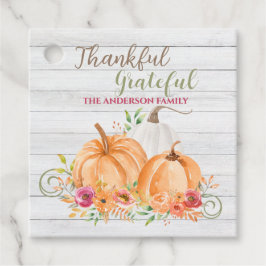 感謝 |秋秋かぼちゃ水彩 フェイバータグ