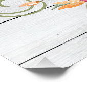 感謝 |秋秋かぼちゃ水彩 ポスター (コーナー)