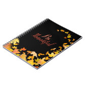 感謝 秋 紅葉 ノート (左側)