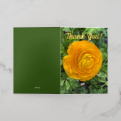 感謝! 箔グリーティングカード (外側レイダウン)