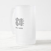 感謝 | 結婚s フロストグラスビールジョッキ (正面左)