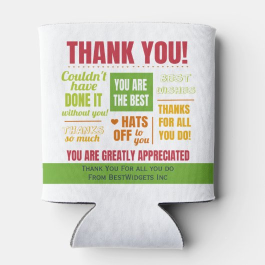 感謝 缶クーラー (裏面)