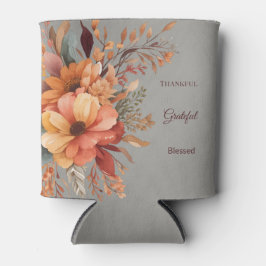 感謝 花柄 感謝祭 Thanksgiving 缶クーラー