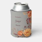 感謝 花柄 感謝祭 Thanksgiving  缶クーラー (缶裏面)