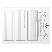 感謝、週次ページ ノートパッド (正面)