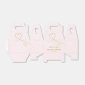 感謝 |金ゴールドハート |赤面ピンク結婚ズ フェイバーボックス (折り畳みなし)