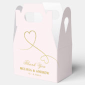 感謝 |金ゴールドハート |赤面ピンク結婚ズ フェイバーボックス (オープン)