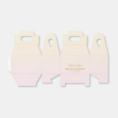 感謝 | 2つの金ゴールドハート |パーソナライズされた結婚s フェイバーボックス (折り畳みなし)