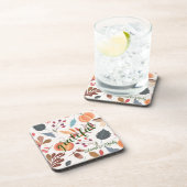 感謝(6)モノグラム秋パターンコースター コースター (右側)