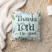 感謝- Bellaの植物相の装飾用クッション--を与えて下さい クッション (ブランケット)