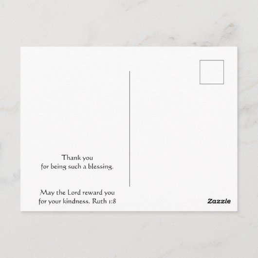 感謝 Bibleの聖句 朝日 息をのむような景色 ポストカード (裏面)