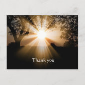 感謝 Bibleの聖句 朝日 息をのむような景色 ポストカード (正面)