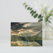 感謝 Bible 聖書 日出 破浪 湖 ポストカード (スタンド正面)