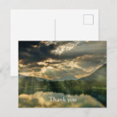 感謝 Bible 聖書 日出 破浪 湖 ポストカード (正面/裏面)