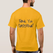 "感謝" Tシャツ (裏面)