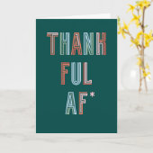 感謝AF*折り畳みグリーティングカード カード (黄色い花)