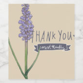 感謝Hyacinth ワインラベル (シングルラベル)