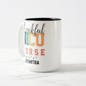 感謝NICUナースマグ、NICUナースギフト、ナース ツートーンマグカップ (正面左)