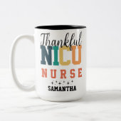 感謝NICUナースマグ、NICUナースギフト、ナース ツートーンマグカップ (左)