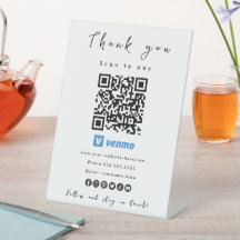 感謝Venmo QRコードスキャンを支払う白