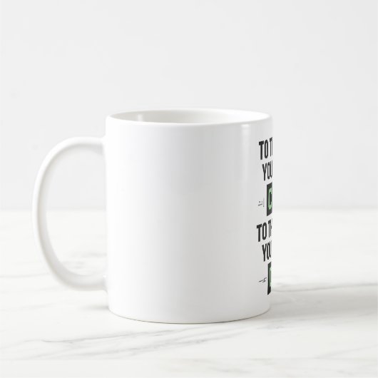 感銘を受けるコーディング名言 - コードとコア コーヒーマグカップ (左)