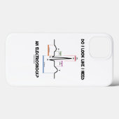 感電が必要に見える?心電図 Case-Mate iPhoneケース (裏面 (横))