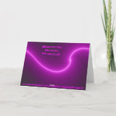 感電フラクタルカスタム誕生日カード カード (裏面)