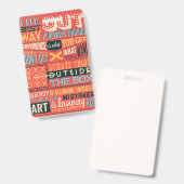 感 inspirational ポスター バッジ (正面＆裏面)