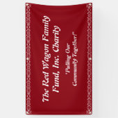 慈善のイベントの旗は個人化なります 横断幕 (縦)