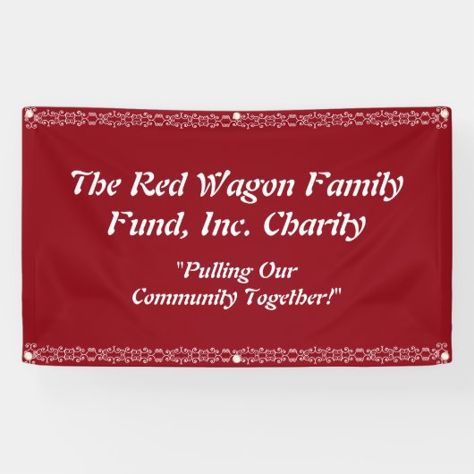 慈善のイベントの旗は個人化なります 横断幕 (横)