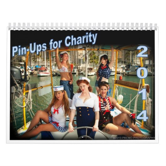 慈善のカレンダーのための2014のPinUps カレンダー (カバー)