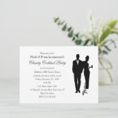 慈善の夕食の準正装のイベント 招待状 (スタンド正面)