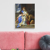 慈善の寓話, c.1642-48 キャンバスプリント (インサイチュ (リビング))