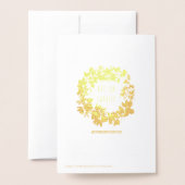 慈善の挨拶状のための芸術 箔カード (裏面封筒付き)