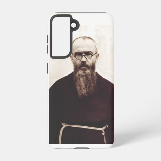 慈善の殉教者マキシミリアン・コルベ聖人 SAMSUNG GALAXYケース (裏面)