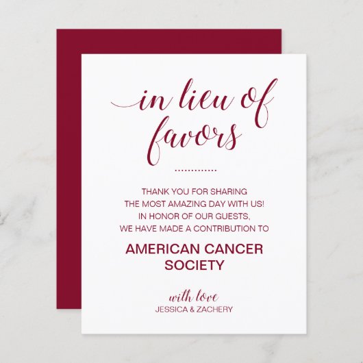 慈善団体がブルゴーニュを寄付する代わりに結婚 (正面/裏面)